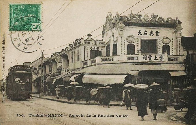 vieux quartier hanoi il y a 100 ans hang bac